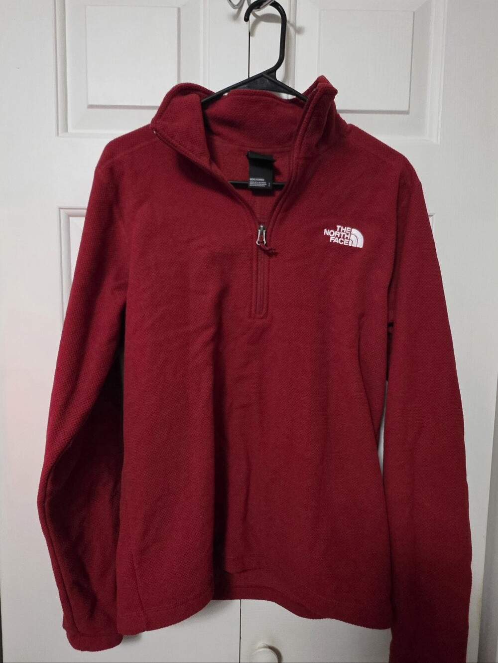The North Face ¼ Zip Microvelour Glacier Fleece Pullover Red Men's Small